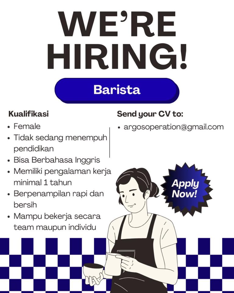 lowongan barista