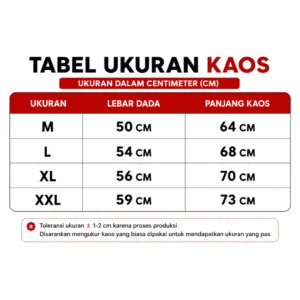 Kaos Basic Pria Wanita Dirgahayu RI Casual Kekinian