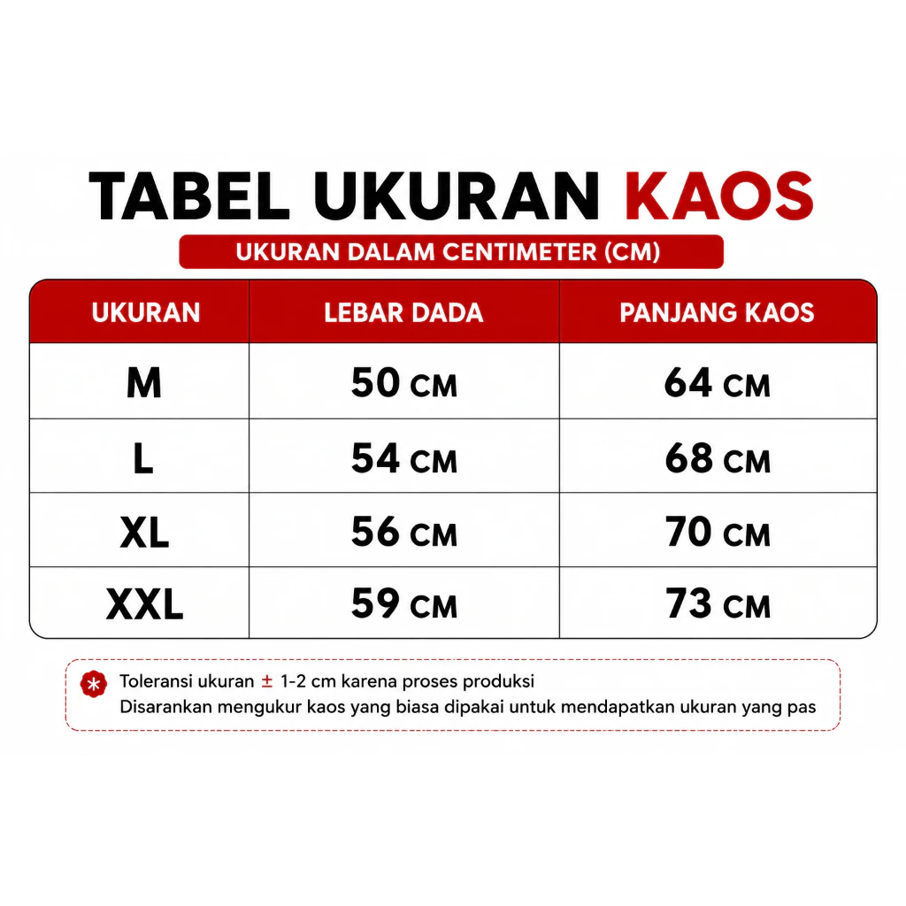 Kaos Basic Pria Wanita Dirgahayu RI Casual Kekinian