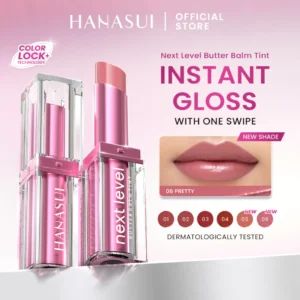 Hanasui Next Level Butter Balm – Color Tinted Lip Balm Melembabkan & Mencerahkan Bibir