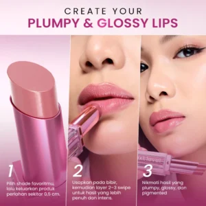 Hanasui Next Level Butter Balm – Color Tinted Lip Balm Melembabkan & Mencerahkan Bibir
